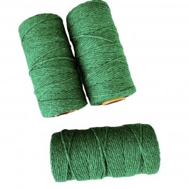 Шнур бавовняний 2 мм, зеленого кольору