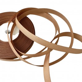 Репсова стрічка 1см колір капучіно