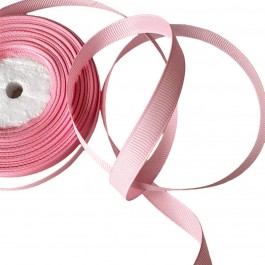 Репсова стрічка 1см ніжно рожевого кольору