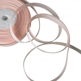 Репсова стрічка 1см колір рожевий персик
