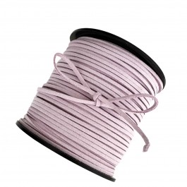 Замшевий шнур, шириною 3мм, світло лавандового кольору