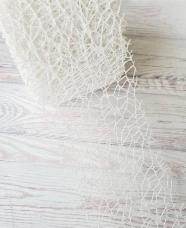 Сітка перламутрова декоративна (новорічна), ширина 12см