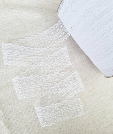 Мереживо "Доріжка" біле шириною 4см