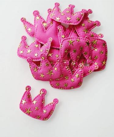 Патч "Корона" (рожевий джинс)