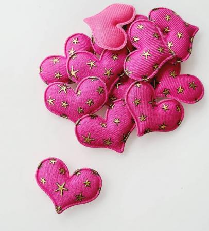 Патч "Серце" (рожевий  джинс)