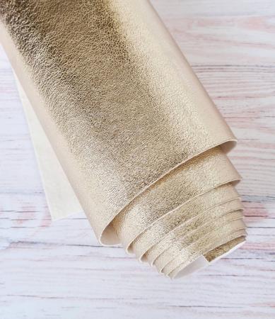 Еко шкіра " light gold ", розмір 19,5х16см