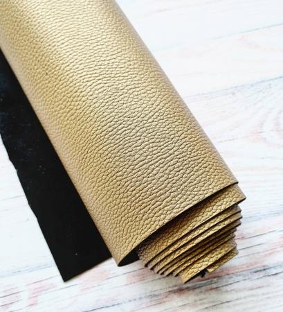 Еко шкіра "Натурель" капучінового кольору, розмір 19,5х16см 