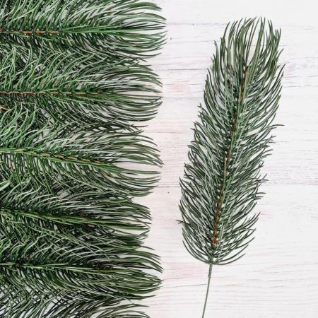 Гілочка хвої штучна "Сосна " зелена, 1-ка лита, велика