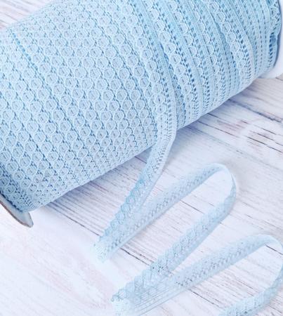 Мереживо тонке 1,2см блакитне 