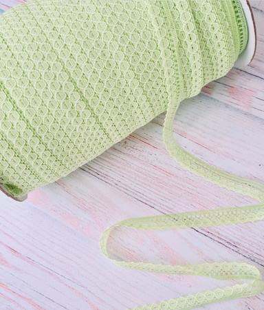 Мереживо тонке 1,2см світло салатове