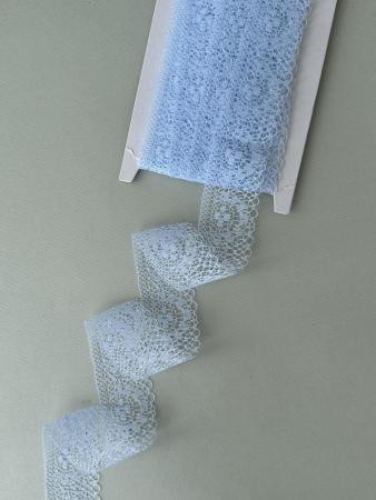 Мереживо "квіточка" світло блакитне шириною 4см