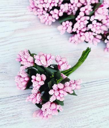 Добавка з тичинками рожева