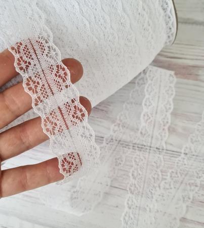 Мереживо біле шириною 2,8см 