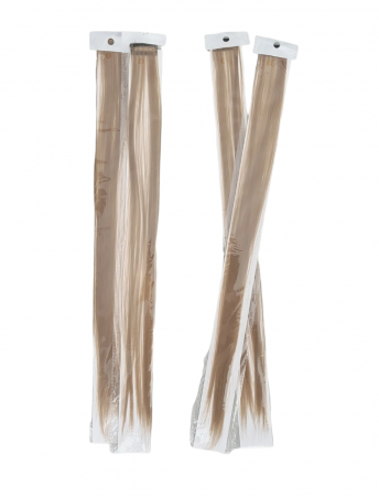 Прядки з кліпсами для волосся коричневі