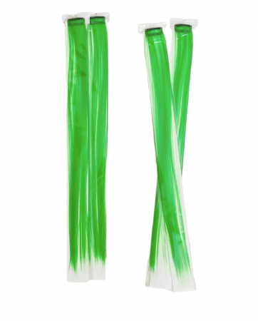 Прядки з кліпсою для волосся зелені