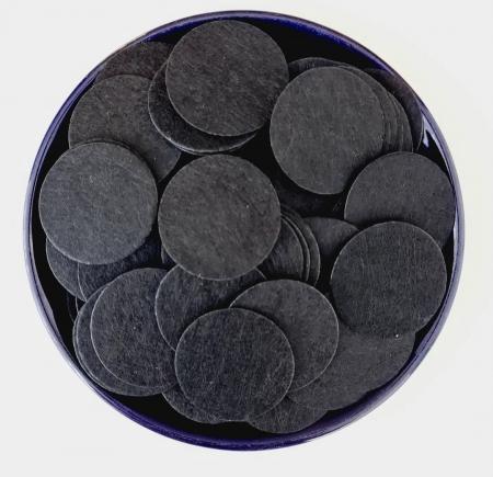 Кружки фетрові 4см чорні