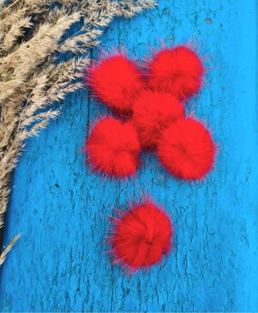 Хутряні помпони 3см