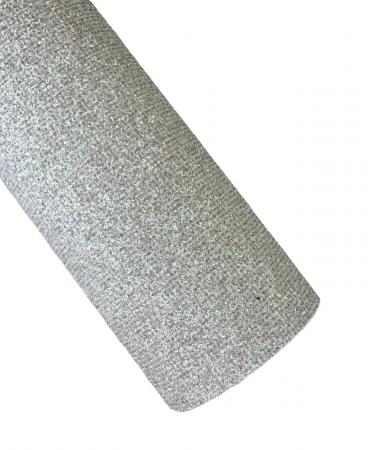 Глітерна тканина сірий "хамелеон", розмір 20х17см