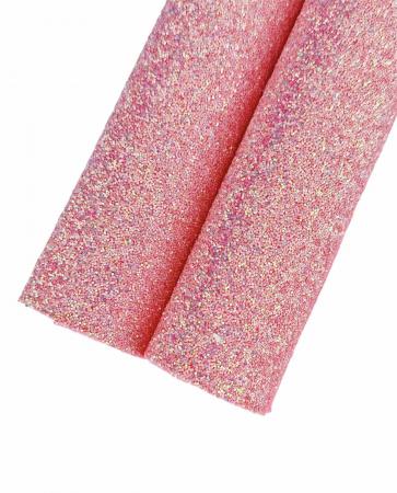 Глітер "Цукровий" колір рожевий персик, розмір 20х17см