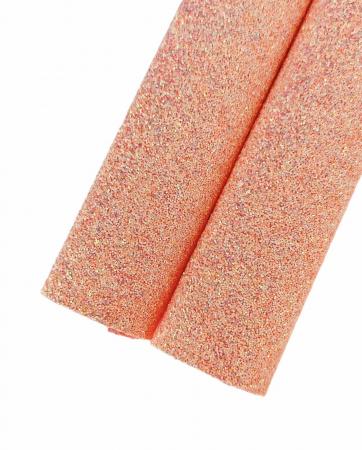 Глітер "Цукровий" персикового кольору, розмір 20х17см
