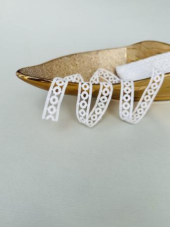 Мереживо макраме білого кольору 1,5см