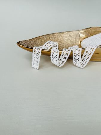 Мереживо макраме білого кольору 2,2см