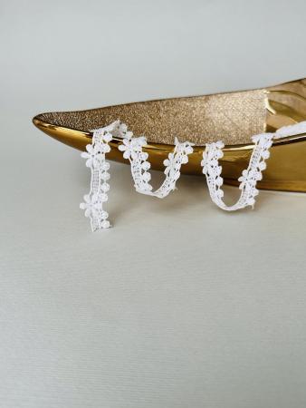 Мереживо макраме білого кольору 2см