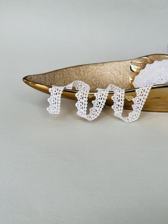 Мереживо макраме білого кольору 2см