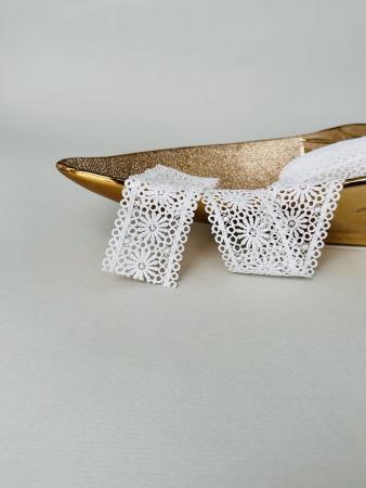 Мереживо макраме білого кольору 5 см