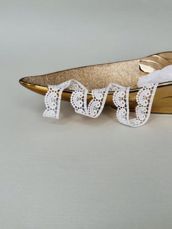 Мереживо макраме білого кольору 2,3см