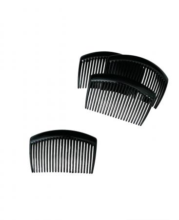 Гребінець пластиковий 8,5см чорного кольору (23 зубчики)