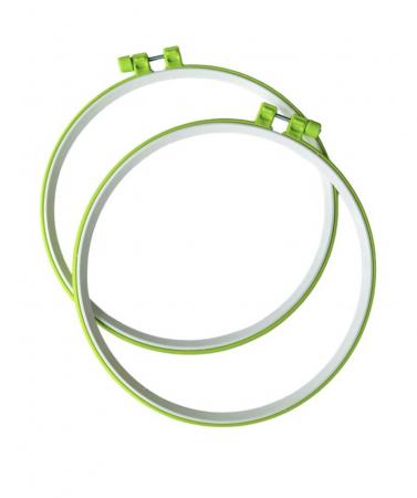 П'яльці пластикові D250мм з металевим гвинтом салатового кольору