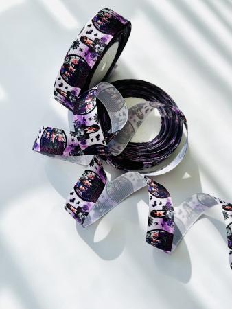 Репсова стрічка 2,5см «Венздей»