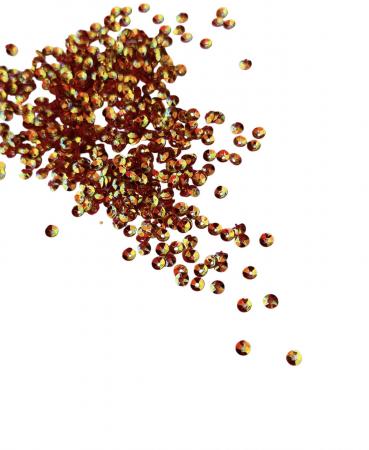 Паєтка випукла 4мм теракотового кольору "хамелеон"