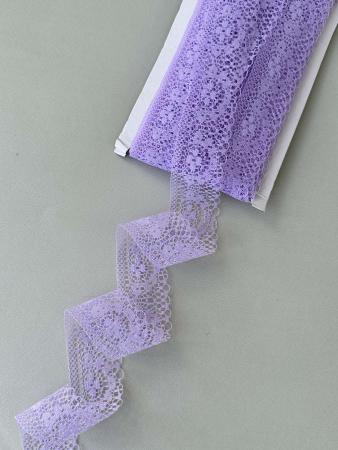 Мереживо "квіточка" лавандове шириною 4см