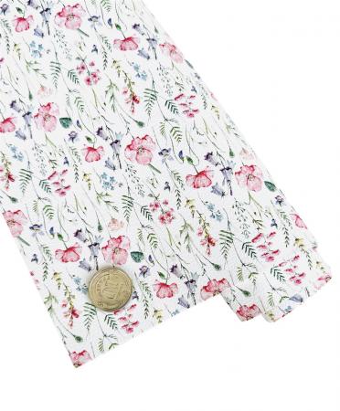 Еко шкіра "Маки", розмір 19,5х15см