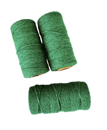 Шнур бавовняний 2 мм, зеленого кольору
