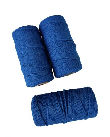 Шнур бавовняний 2 мм, синій
