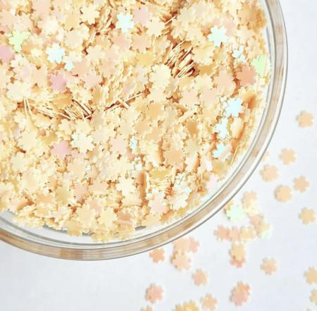 Наповнювач "Квіточка" персикового кольору "хамелеон"