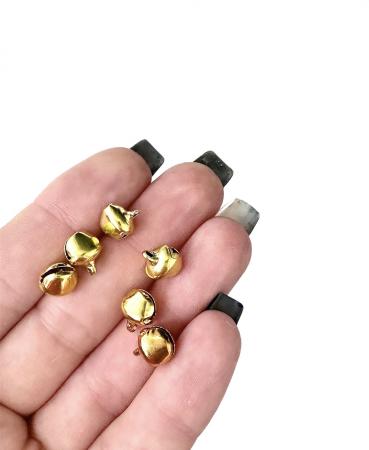 Дзвоники (бубонці)  золотого кольору 0,7х0,7см