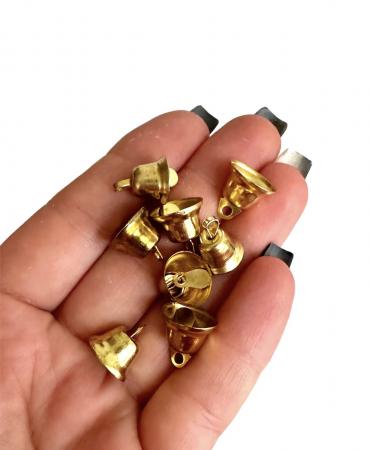 Дзвоники  золотого кольору 1см