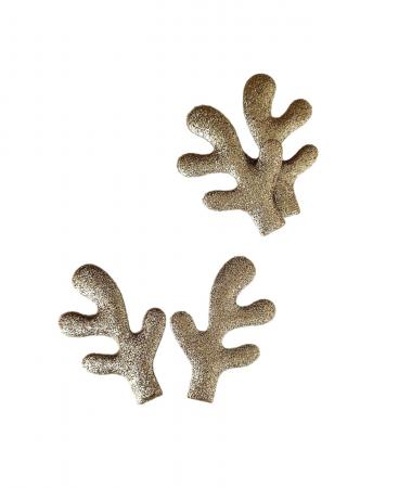 Ріжки оленя світло золотого кольору, двосторонні