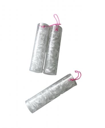 Резинки силіконові в тубусі, прозорі