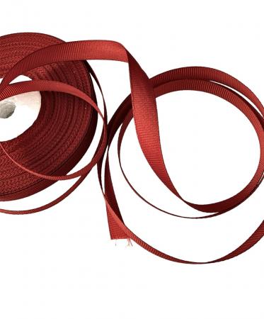 Репсова стрічка 1см бордового кольору
