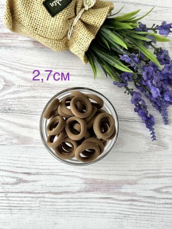 Резинки для волосся коричневі 27мм