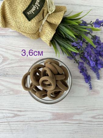 Резинки для волосся коричневі 36мм