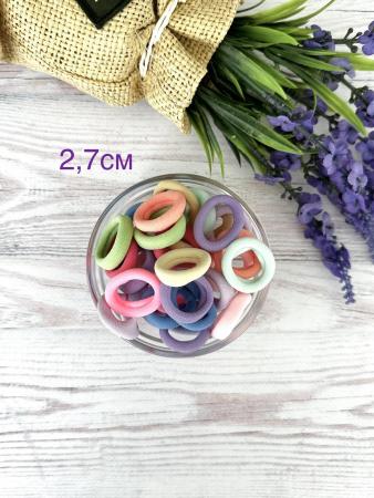 Резинки для волосся пастельний мікс 27мм