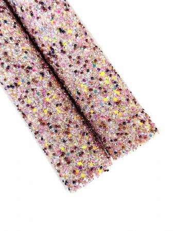 Глітер "Кенді кульки", розмір 20х16,5см, колір ніжно рожевий мікс