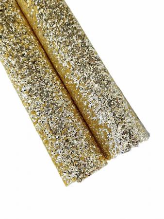 Глітер "Скло", розмір 20х16,5см, світло жовтий колір з срібним відливом 