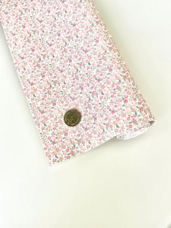 Еко шкіра "Дрібні квіти", розмір 19,5х15см